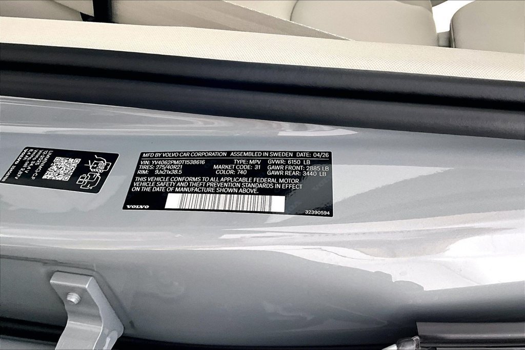 New 2026 Volvo XC90 B6 Ultra w/ Protection Package Premier AWD/4WD image 24