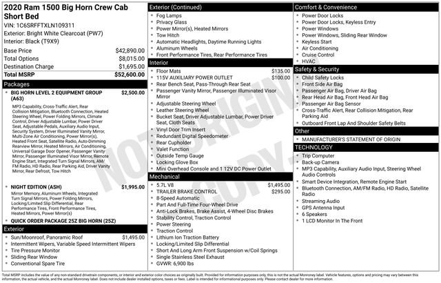 Used 2020 RAM 1500 Big Horn AWD/4WD image 20