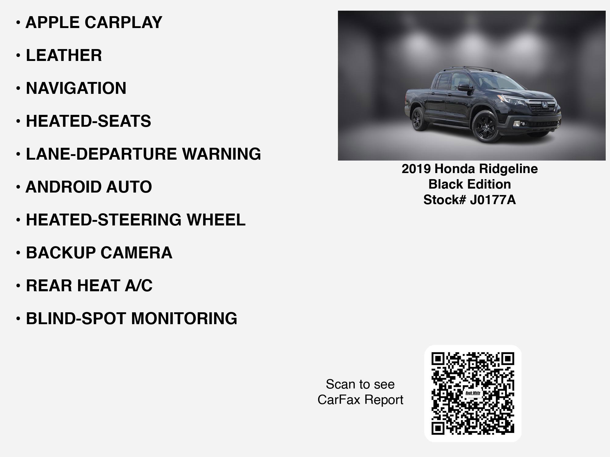 Used 2019 Honda Ridgeline Black Edition image 7