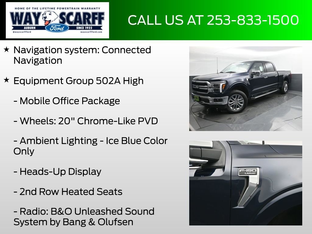 New 2025 Ford F150 Lariat w/ Equipment Group 502A High image 6
