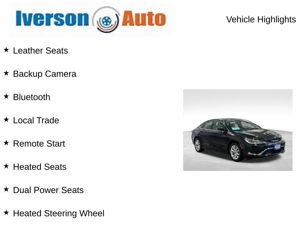 Used 2016 Chrysler 200 C FWD image 2
