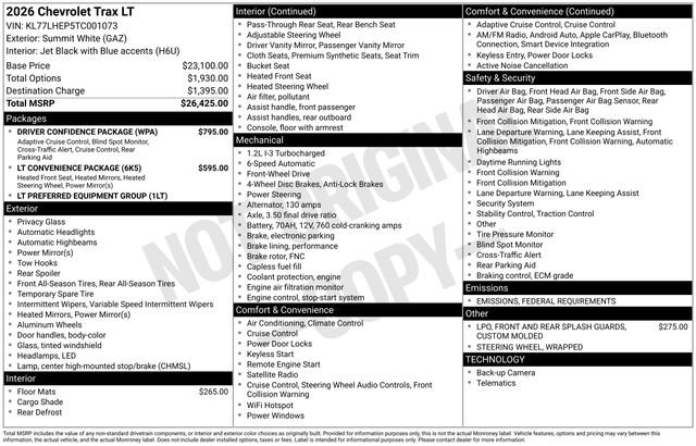 New 2026 Chevrolet Trax LT w/ Driver Confidence Package image 4