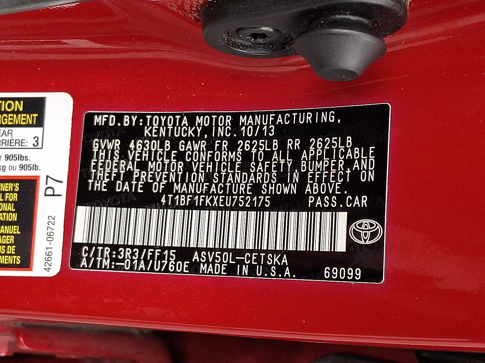Used 2014 Toyota Camry SE FWD image 26