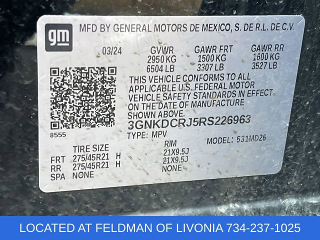 Certified 2024 Chevrolet Blazer EV RS image 32