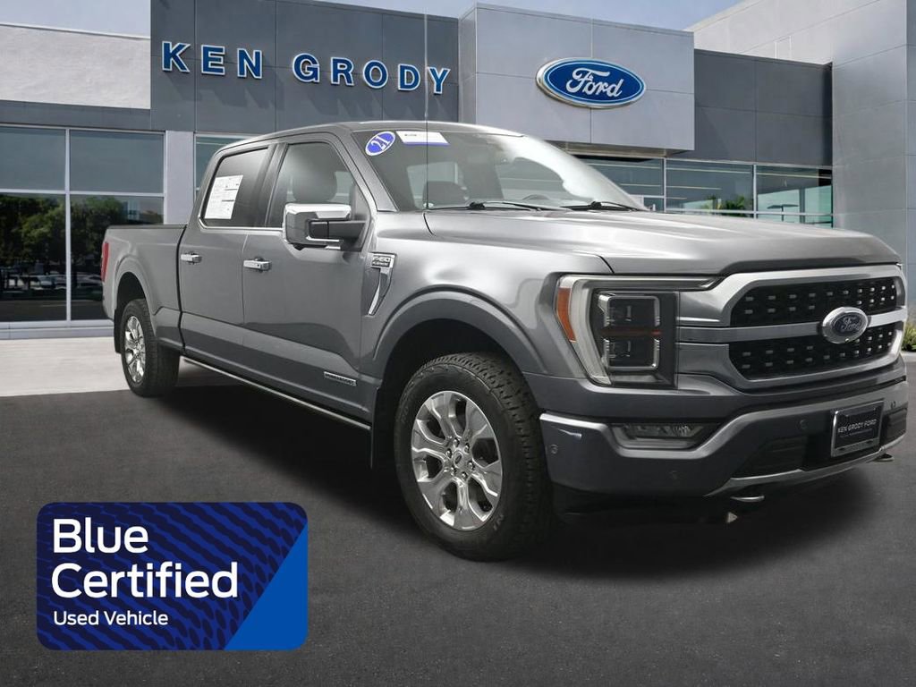 Certified 2021 Ford F150 Platinum w/ Equipment Group 701A High AWD/4WD image 1
