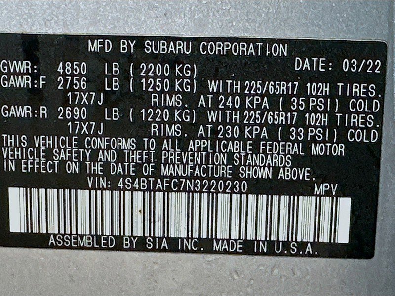 Used 2022 Subaru Outback Premium image 31