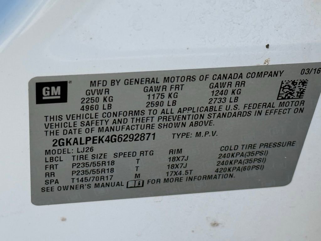 Used 2016 GMC Terrain SLT w/ Open Road Package image 43