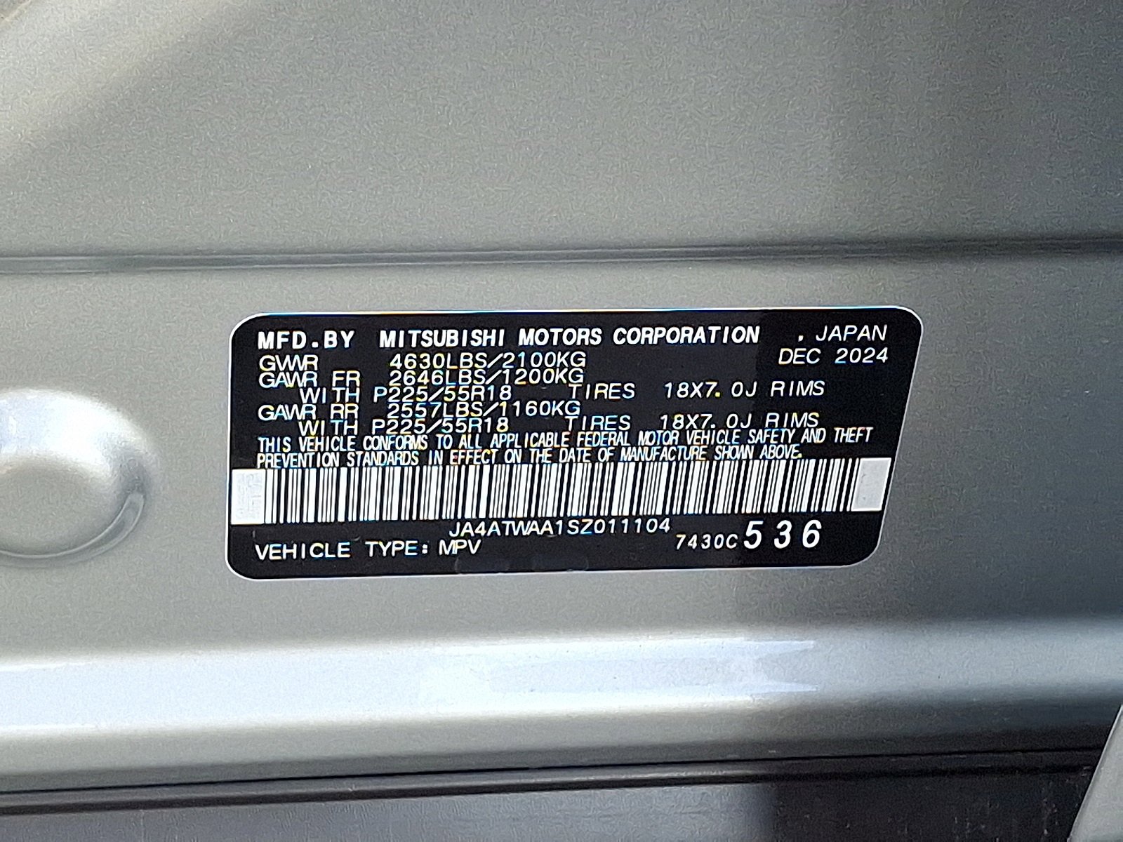 New 2025 Mitsubishi Eclipse Cross SE image 23