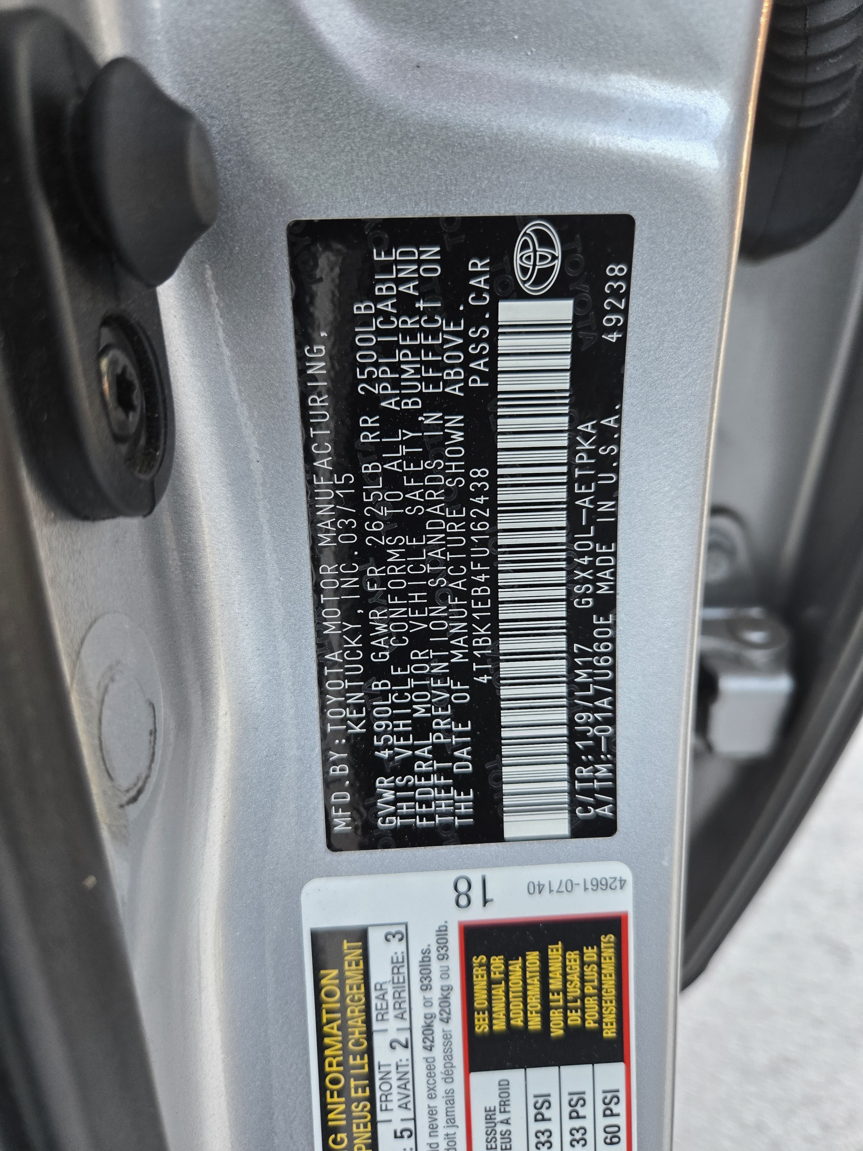 Used 2015 Toyota Avalon Limited FWD image 29