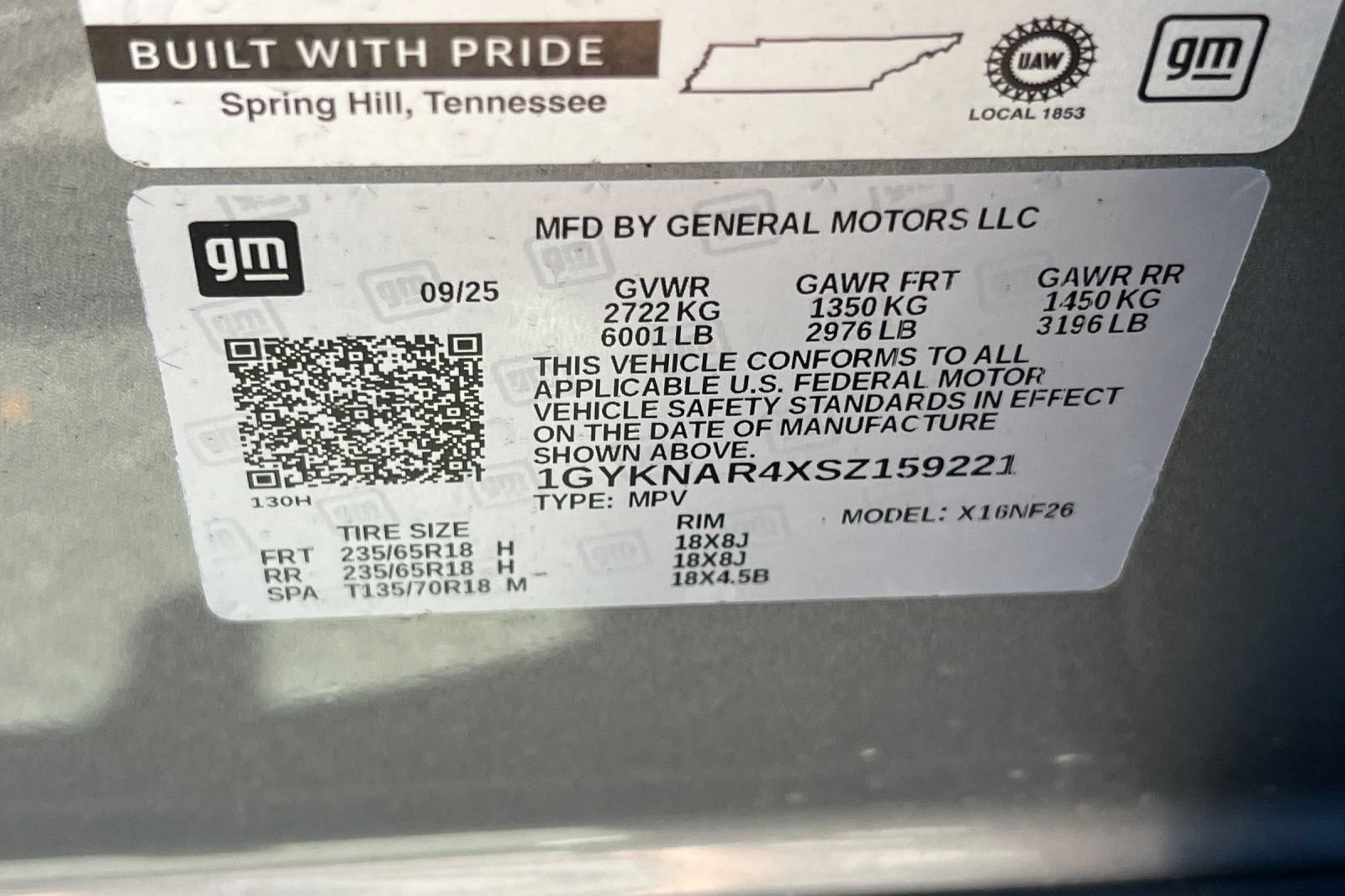 Used 2025 Cadillac XT5 Luxury w/ LPO, Floor Liner Package FWD image 54