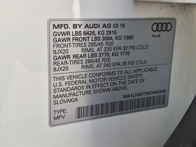 Used 2019 Audi Q7 2.0T Premium Plus w/ Premium Plus Package AWD/4WD image 27