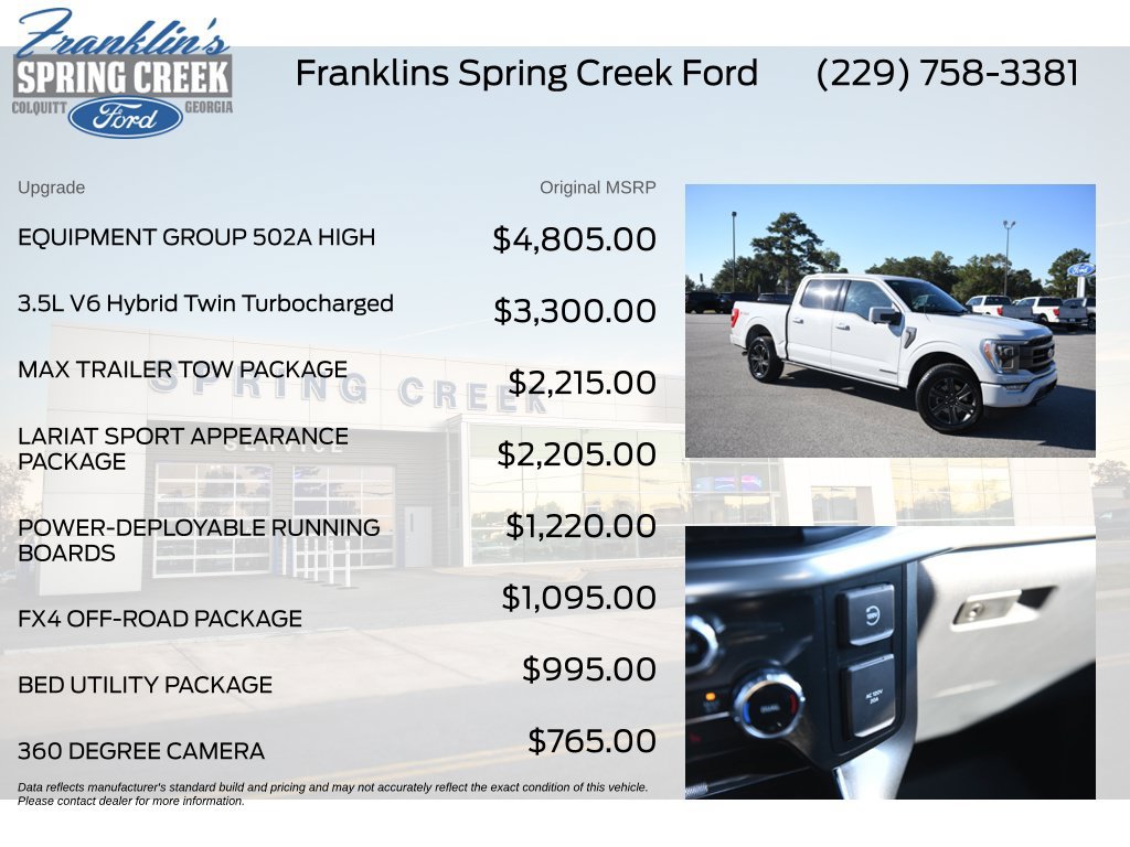 Used 2023 Ford F150 Lariat w/ Equipment Group 502A High AWD/4WD image 5