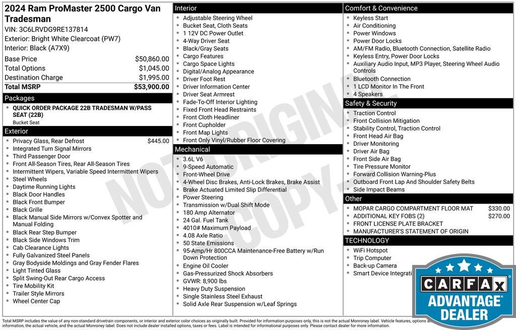 Used 2024 RAM ProMaster 2500 image 10