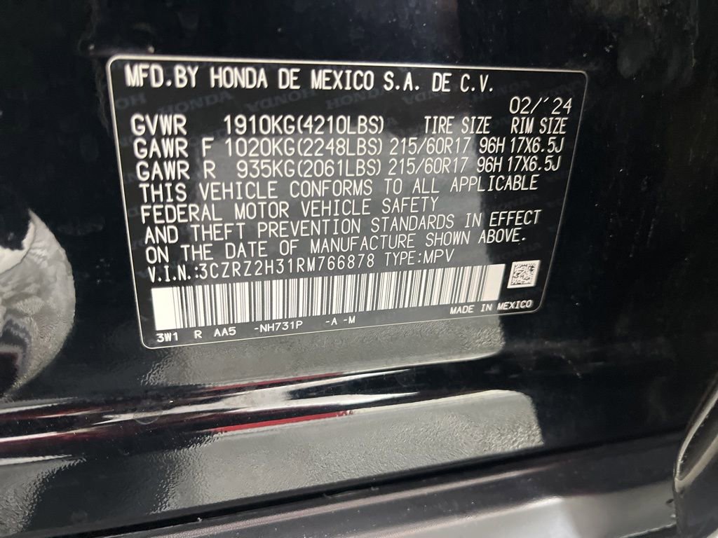 Certified 2024 Honda HR-V LX image 33