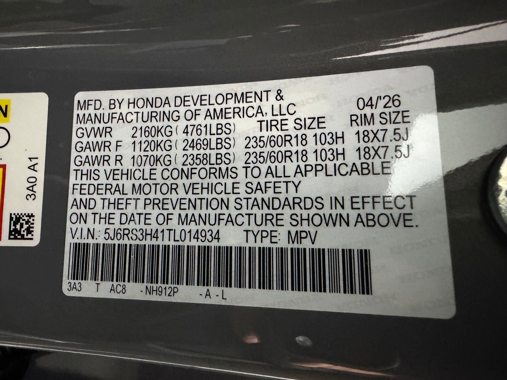 New 2026 Honda CR-V EX image 17