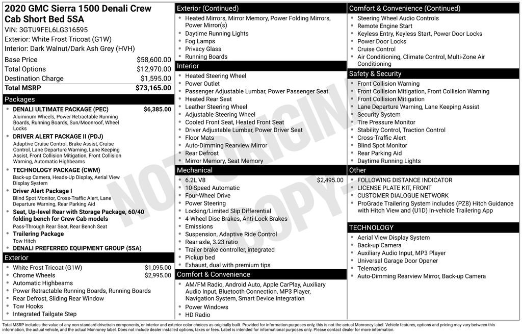 Used 2020 GMC Sierra 1500 Denali w/ Denali Ultimate Package image 2