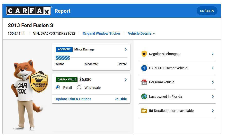 Used 2013 Ford Fusion S image 22