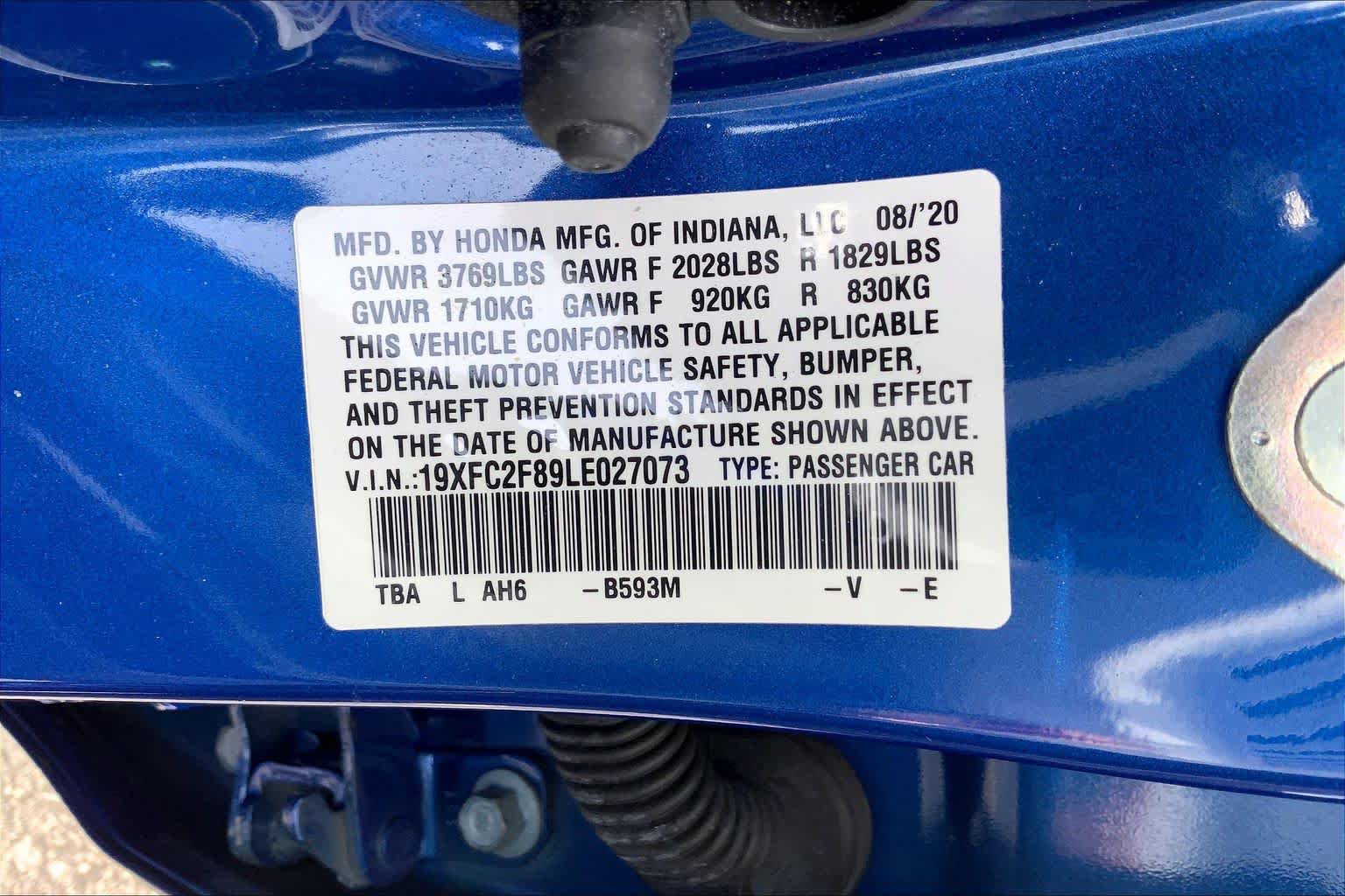 Used 2020 Honda Civic Sport image 33
