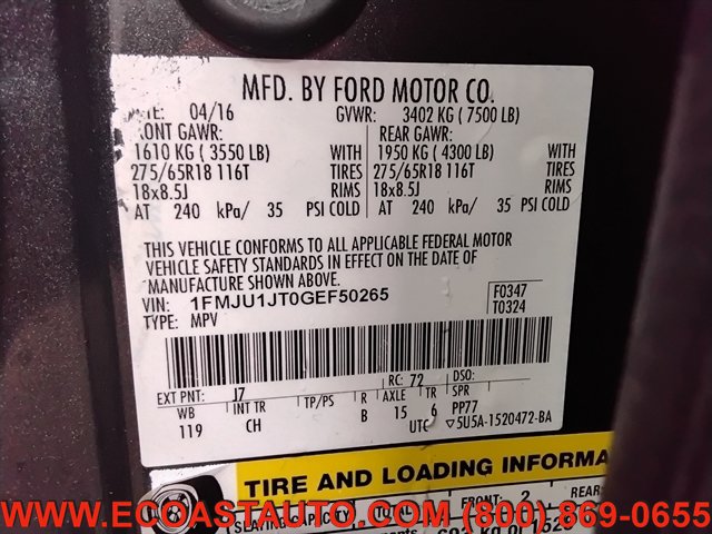 Used 2016 Ford Expedition XLT AWD/4WD image 18