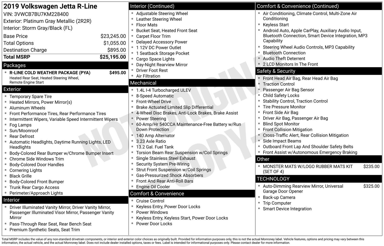 Used 2019 Volkswagen Jetta R-Line w/ R-Line Cold Weather Package image 35