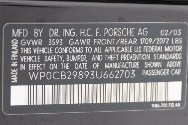Used 2003 Porsche Boxster S RWD image 97