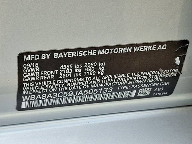 Used 2018 BMW 320i xDrive Sedan w/ Premium Package AWD/4WD image 33