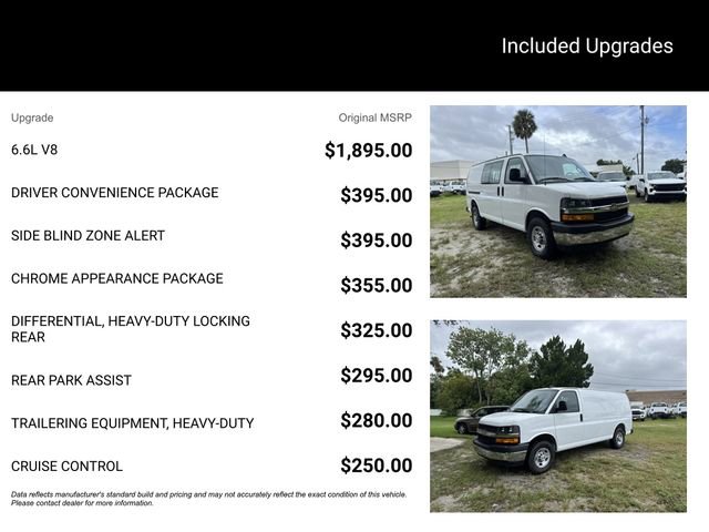 New 2025 Chevrolet Express 2500 Work Van 3D Cargo Van w/ Driver Convenience Package RWD image 14