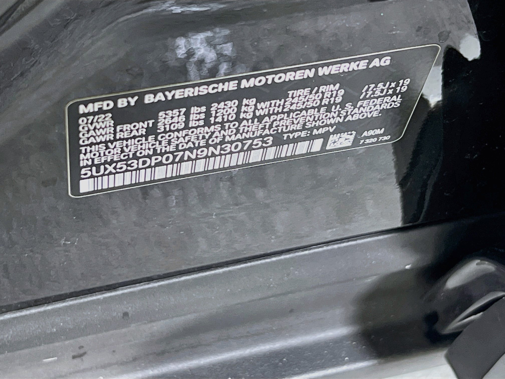 Used 2022 BMW X3 xDrive30i w/ Convenience Package AWD/4WD image 32