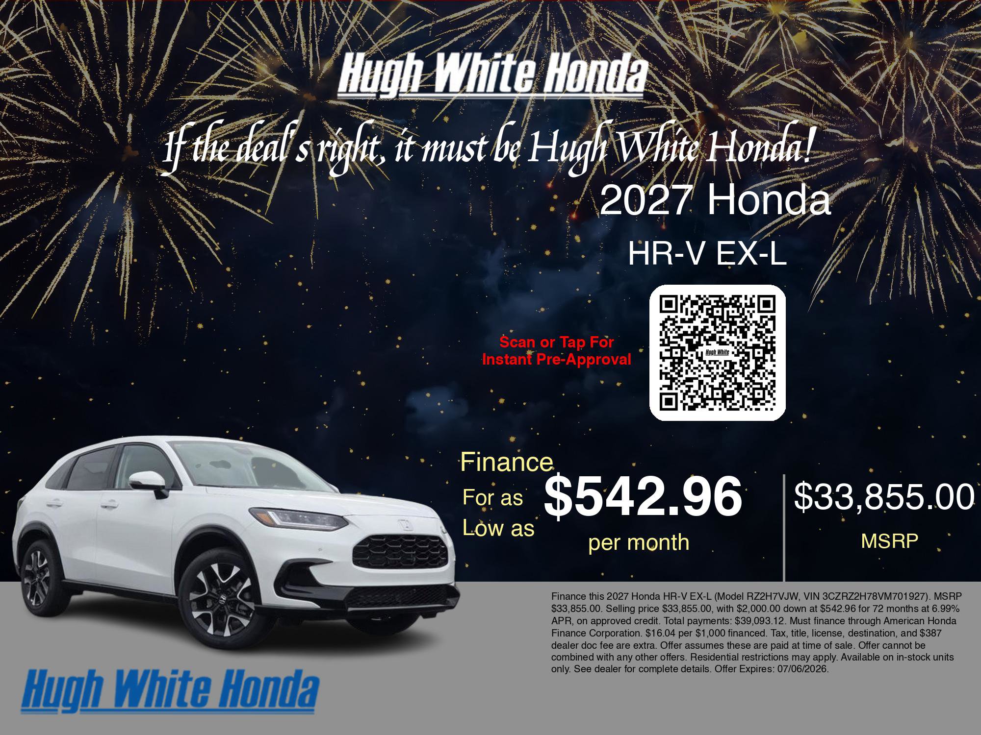 New 2027 Honda HR-V EX-L image 7