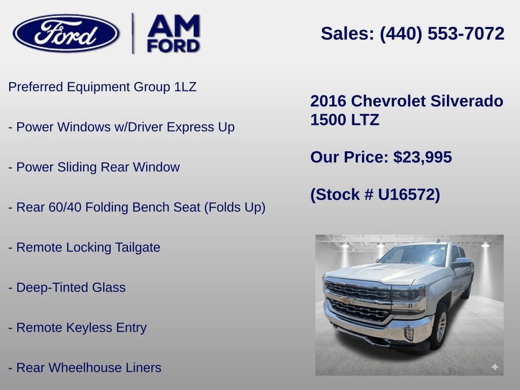 Used 2016 Chevrolet Silverado 1500 LTZ AWD/4WD image 6