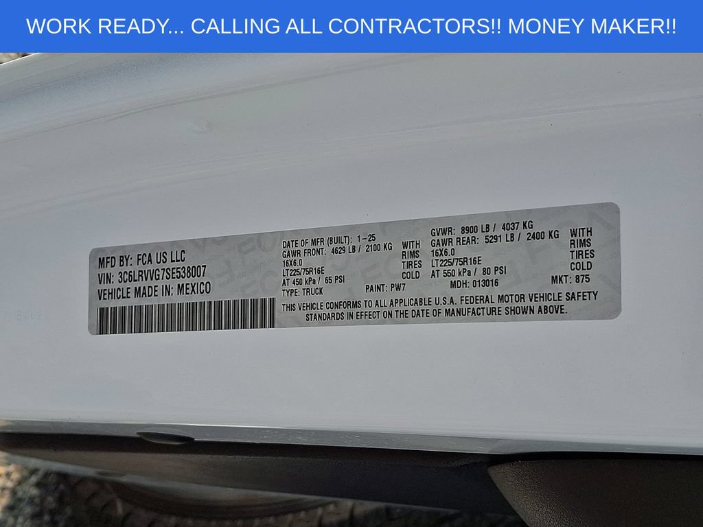 Used 2025 RAM ProMaster 2500 w/ U-Haul Equipment Group FWD image 27
