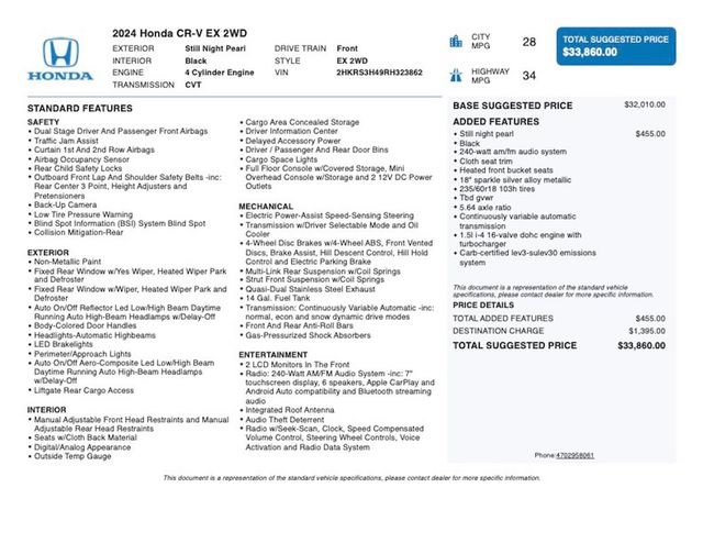 Used 2024 Honda CR-V EX image 4