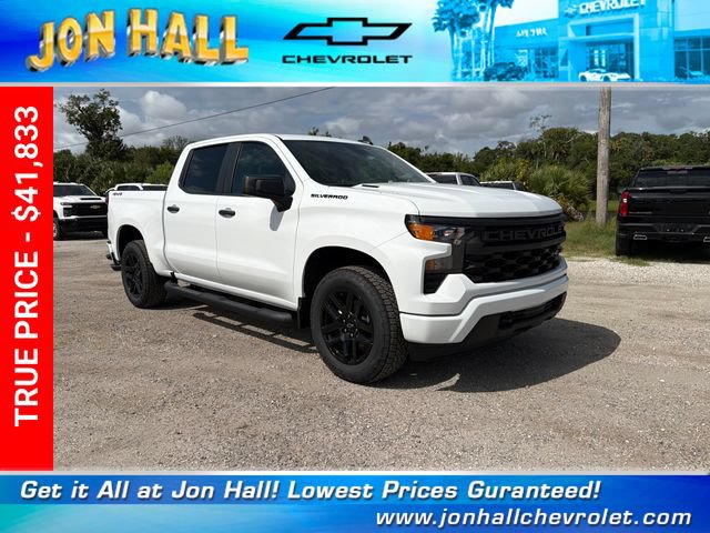 New 2026 Chevrolet Silverado 1500 Custom w/ Turbomax Blackout Package AWD/4WD image 1