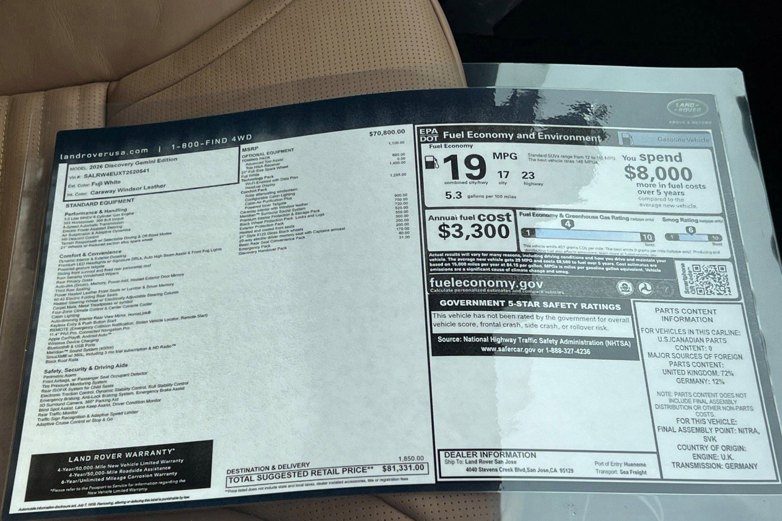 New 2026 Land Rover Discovery Limited Edition AWD/4WD image 19