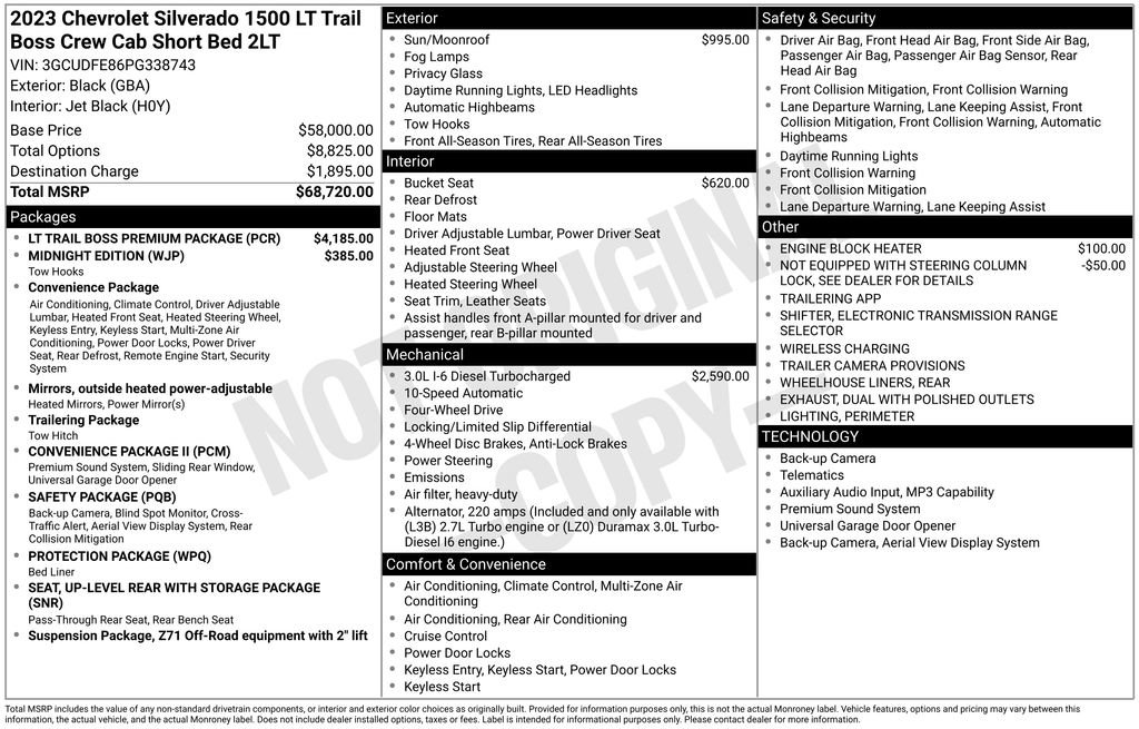 Used 2023 Chevrolet Silverado 1500 LT Trail Boss w/ LT Trail Boss Premium Package AWD/4WD image 5