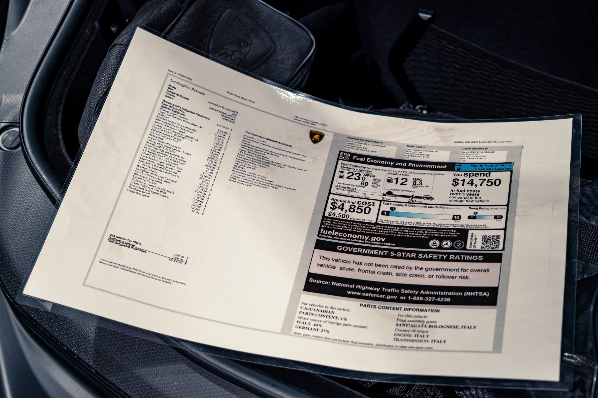 Used 2025 Lamborghini Revuelto AWD/4WD image 62