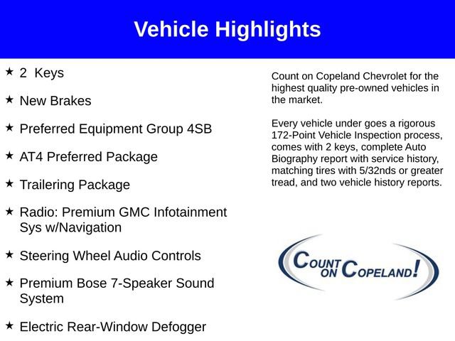 Certified 2021 GMC Sierra 1500 AT4 w/ AT4 Preferred Package AWD/4WD image 4