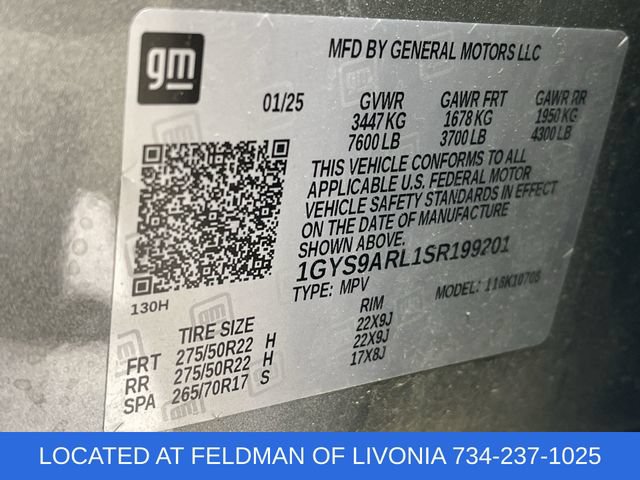 Certified 2025 Cadillac Escalade Luxury w/ LPO, Floor Liner Package AWD/4WD image 34