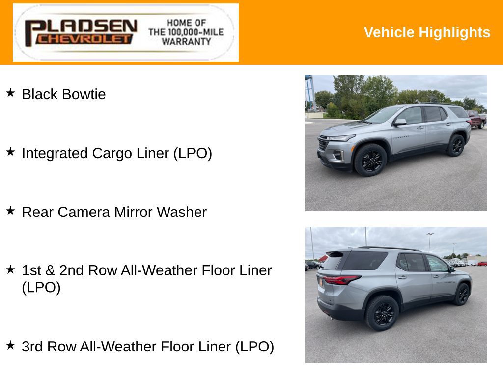 Used 2023 Chevrolet Traverse LT w/ Midnight/Sport Edition AWD/4WD image 14