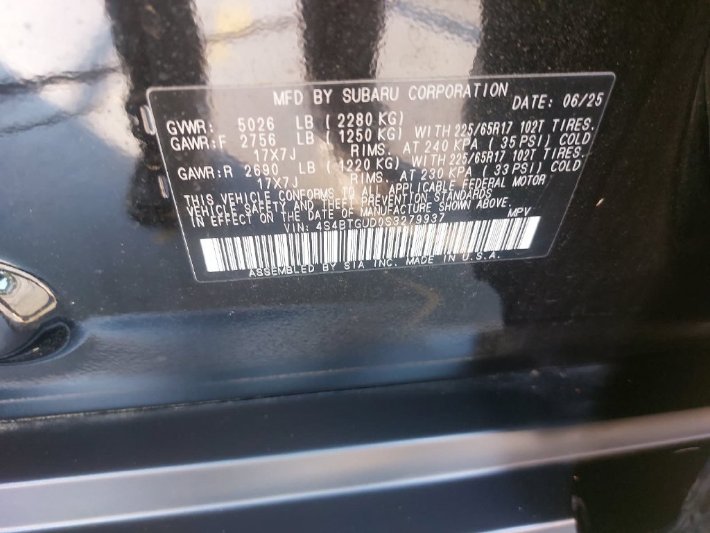 Certified 2025 Subaru Outback Wilderness AWD/4WD image 36