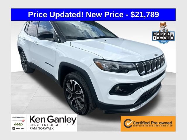 Used 2022 Jeep Compass Limited w/ Sun and Sound Group AWD/4WD image 1