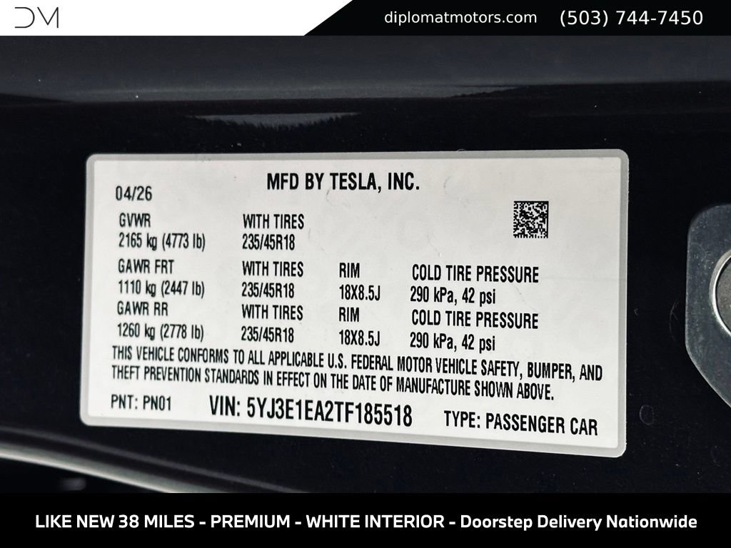 Used 2026 Tesla Model 3 RWD image 41