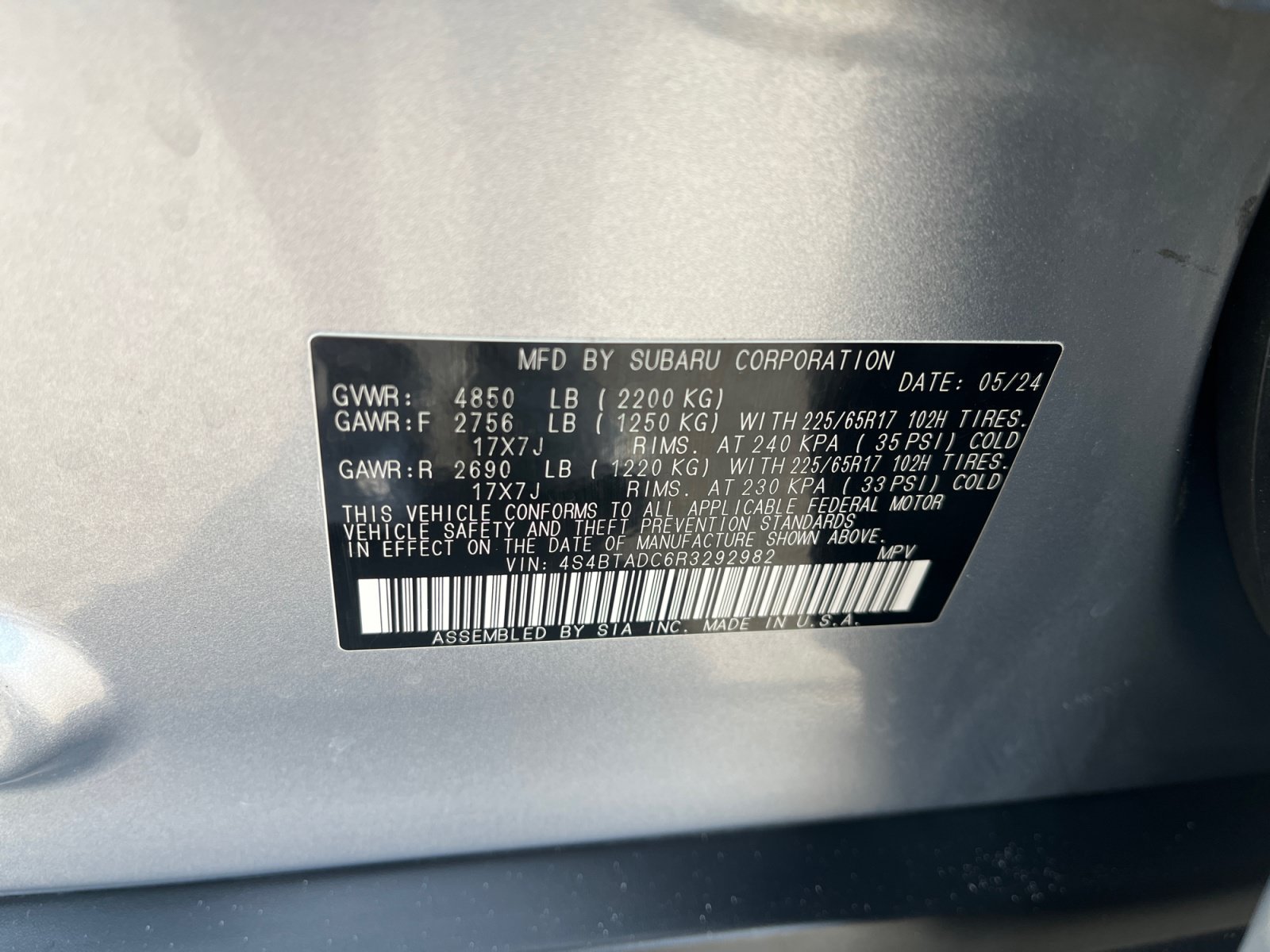 Certified 2024 Subaru Outback Premium AWD/4WD image 25