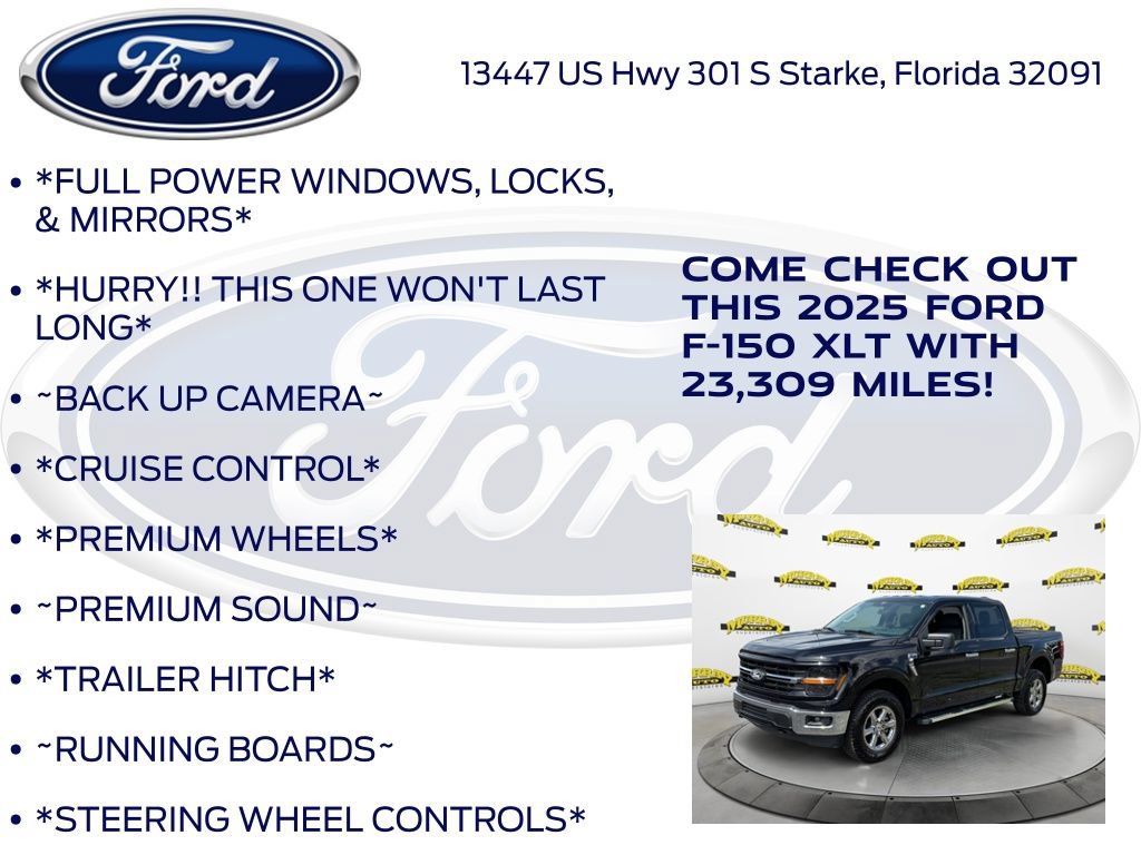 Certified 2025 Ford F150 XLT w/ Equipment Group 301A Standard AWD/4WD image 12