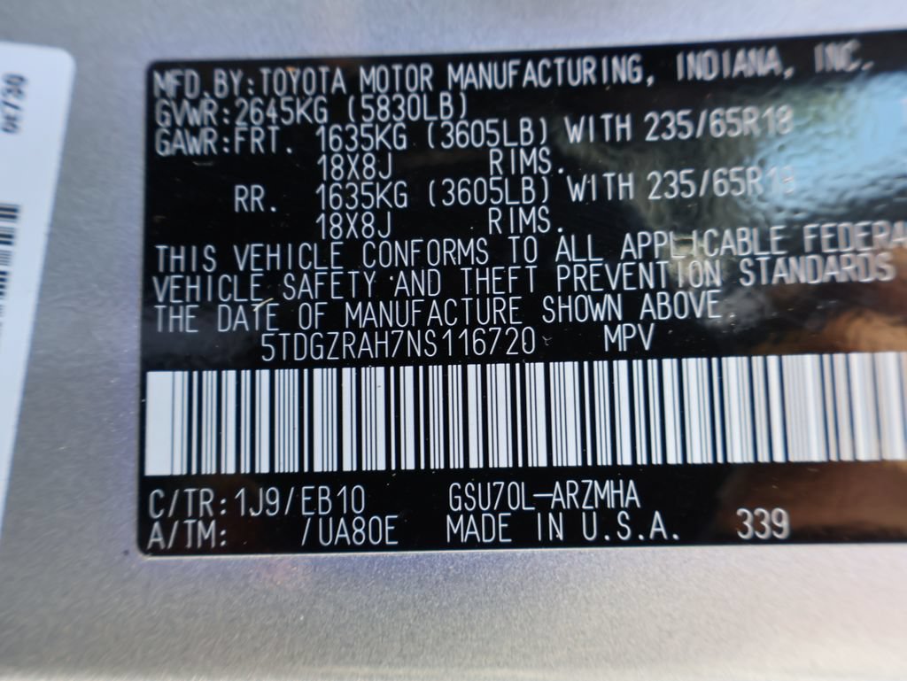 Used 2022 Toyota Highlander XLE FWD image 35
