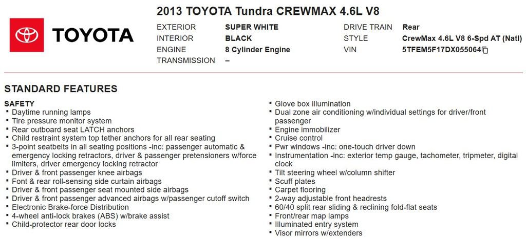 Used 2013 Toyota Tundra 2WD CrewMax w/ Tow Pkg image 21