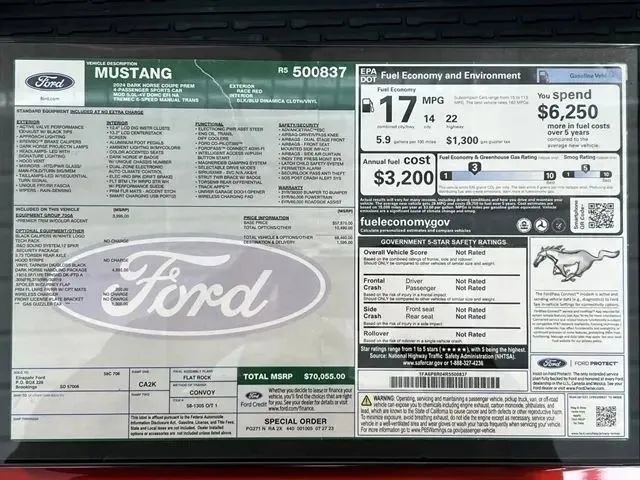 Used 2024 Ford Mustang Dark Horse w/ Dark Horse Handlin Package image 18