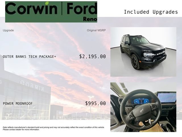 Certified 2025 Ford Bronco Sport Outer Banks w/ Outer Banks Tech Package+ AWD/4WD image 3