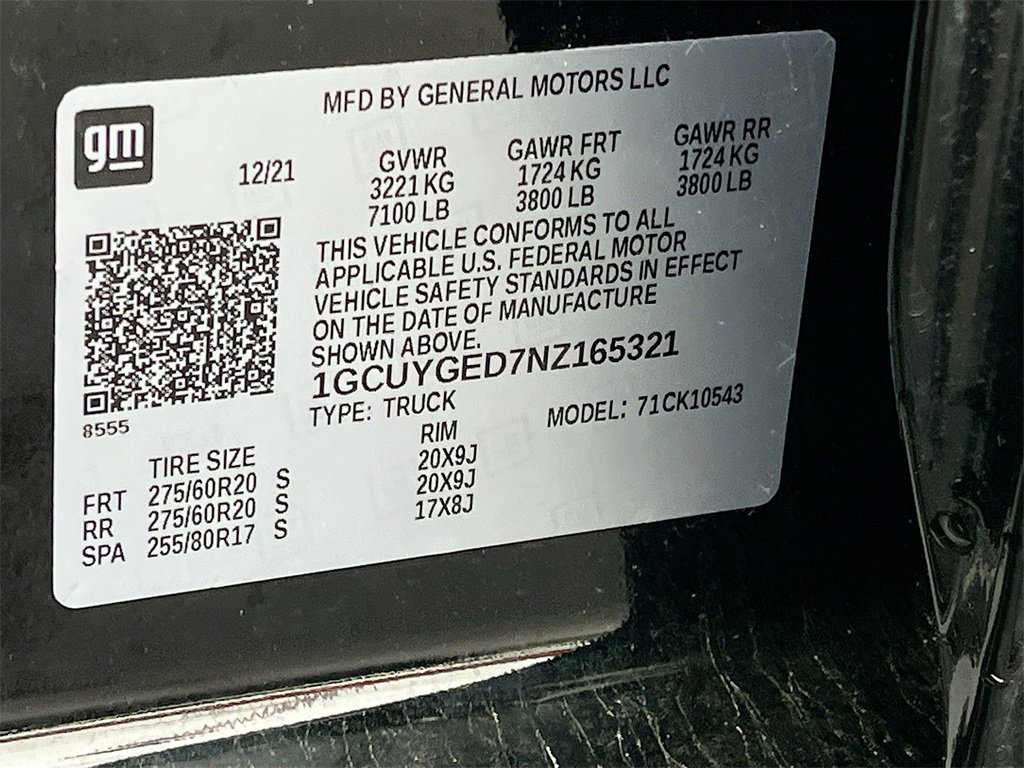 Used 2022 Chevrolet Silverado 1500 LTZ w/ Technology Package image 34