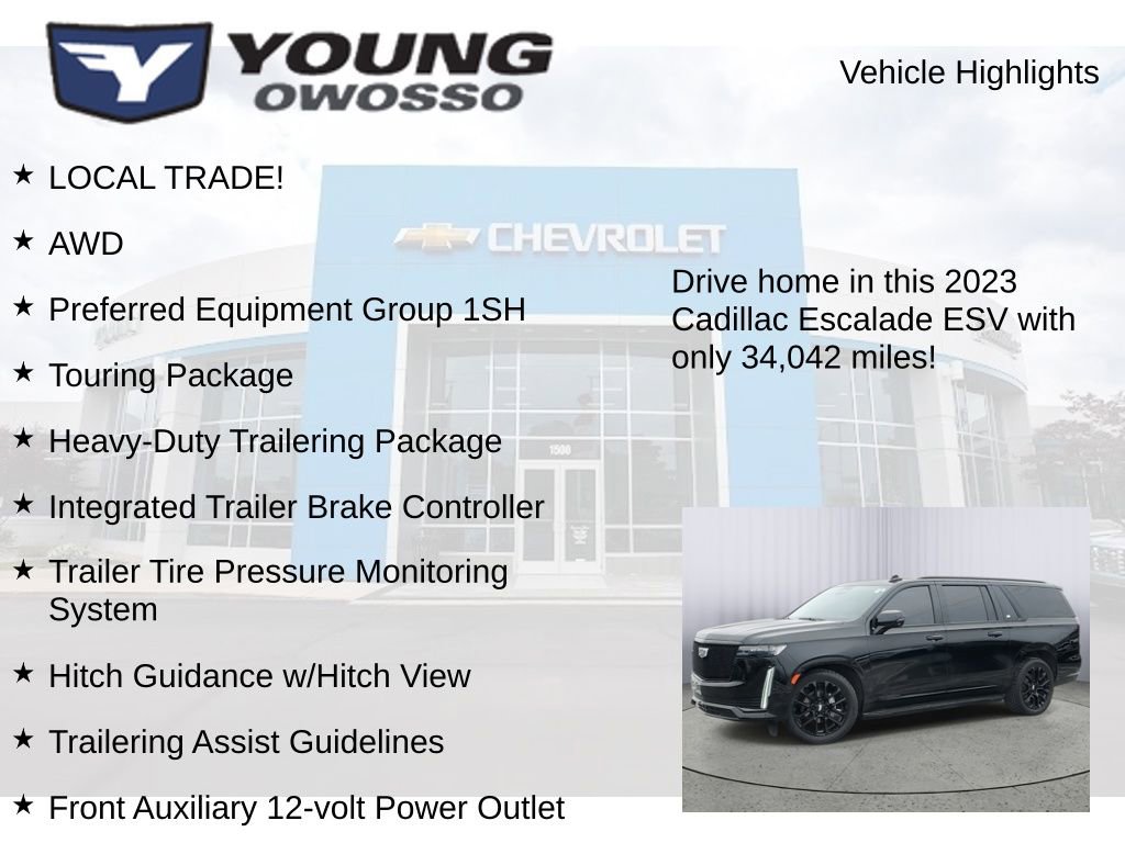Used 2023 Cadillac Escalade ESV Sport Platinum w/ Heavy-Duty Trailer Package image 8